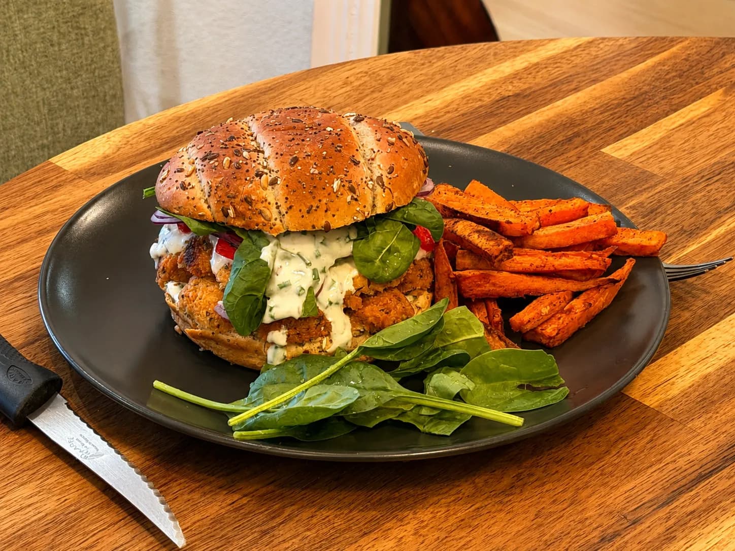 Burger aux falafels